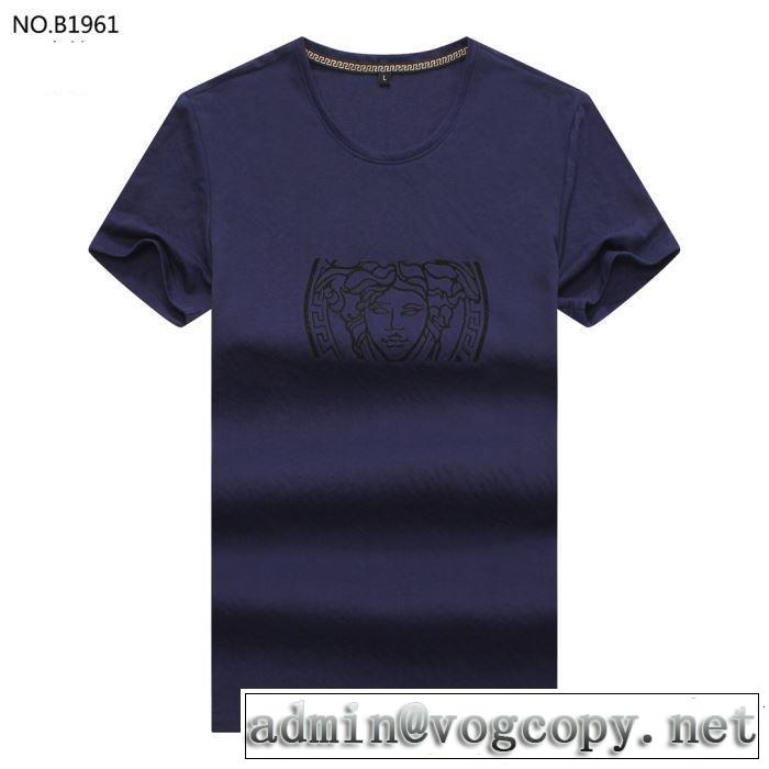 VERSACE ヴェルサーチ 半袖Tシャツ 3色可選 2019春夏のトレンド新商品 優雅で都会的な装いに仕上げ