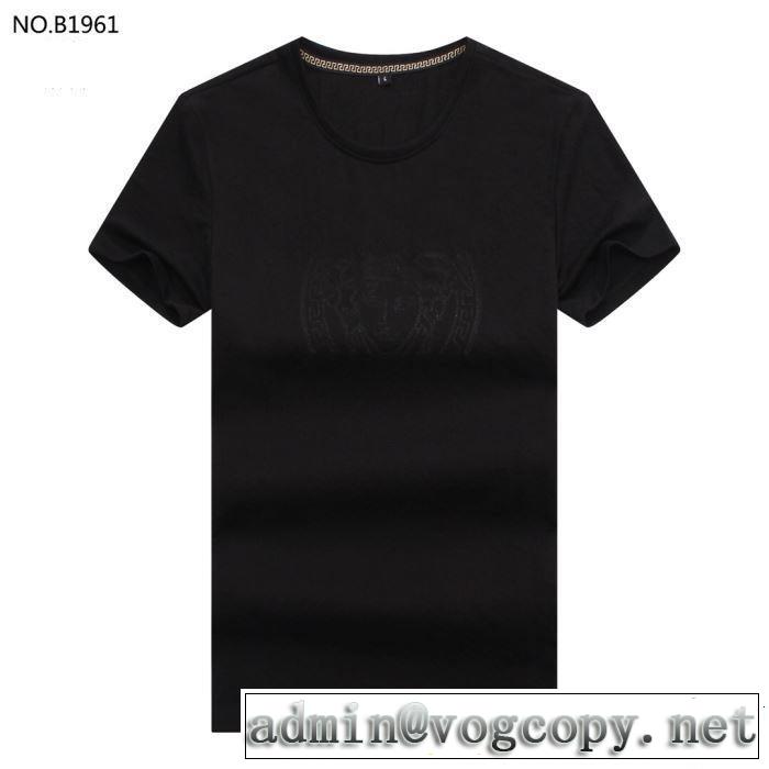 VERSACE ヴェルサーチ 半袖Tシャツ 3色可選 2019春夏のトレンド新商品 優雅で都会的な装いに仕上げ
