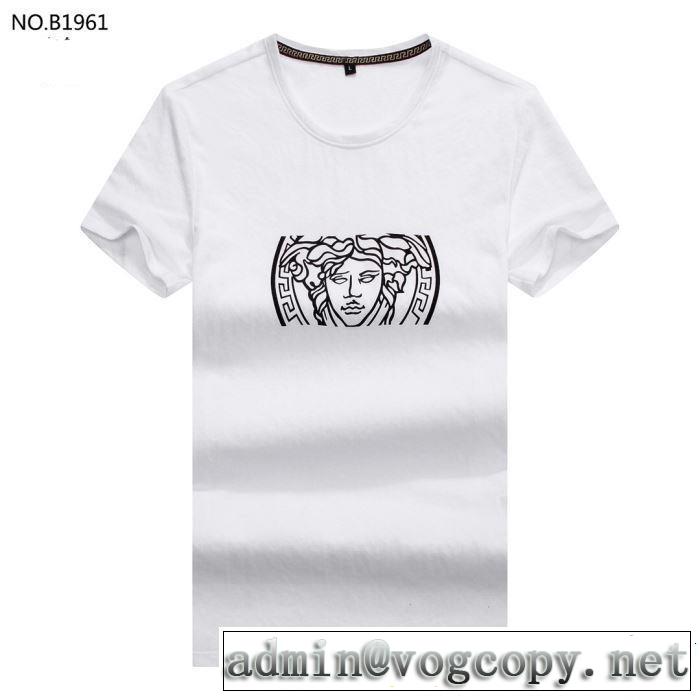 VERSACE ヴェルサーチ 半袖Tシャツ 3色可選 2019春夏のトレンド新商品 優雅で都会的な装いに仕上げ
