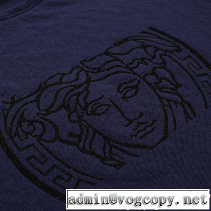 VERSACE ヴェルサーチ 半袖Tシャツ 3色可選 2019春夏のトレンド新商品 優雅で都会的な装いに仕上げ