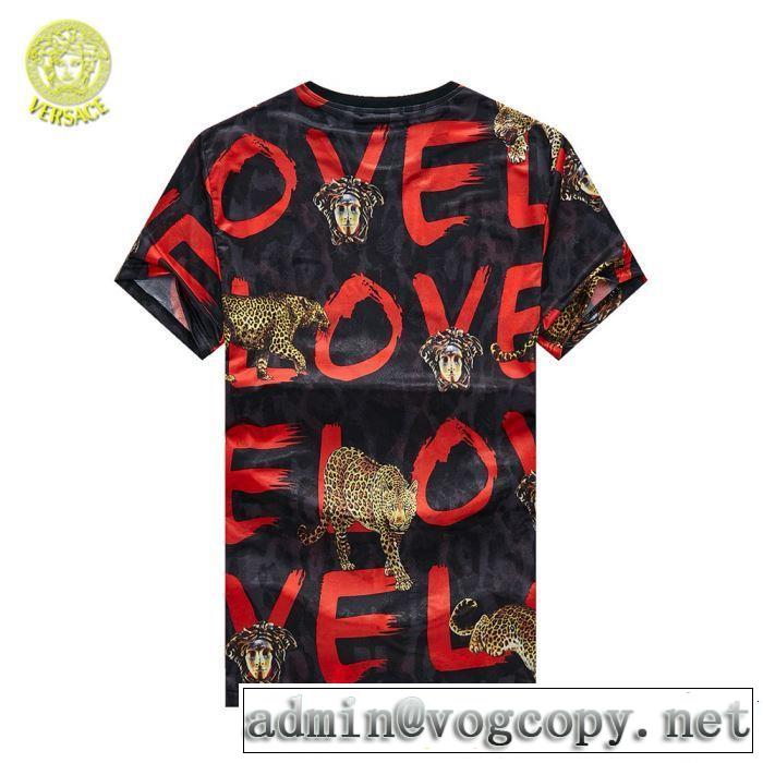 人気夏ファションおすすめ 《2019年》今、注目のストリート 半袖Tシャツ  VERSACE ヴェルサーチ