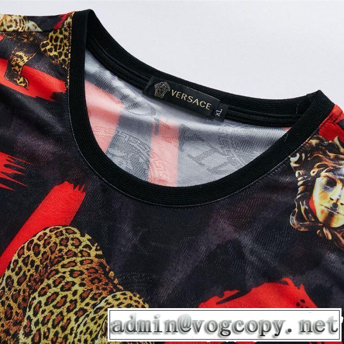 人気夏ファションおすすめ 《2019年》今、注目のストリート 半袖Tシャツ  VERSACE ヴェルサーチ