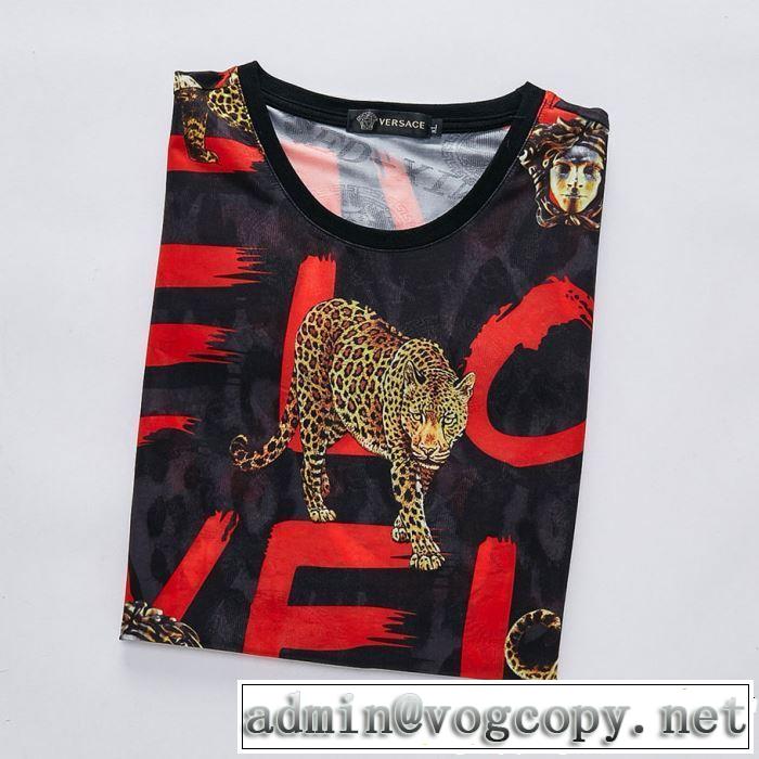 人気夏ファションおすすめ 《2019年》今、注目のストリート 半袖Tシャツ  VERSACE ヴェルサーチ