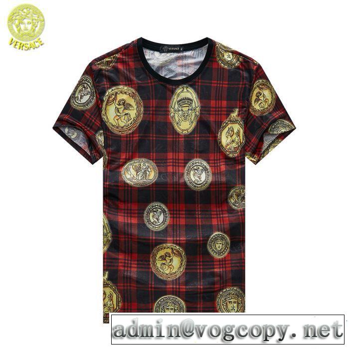 さわやか夏スタイル新品 半袖Tシャツ VERSACE ヴェルサーチ おしゃれな夏ファッション2019