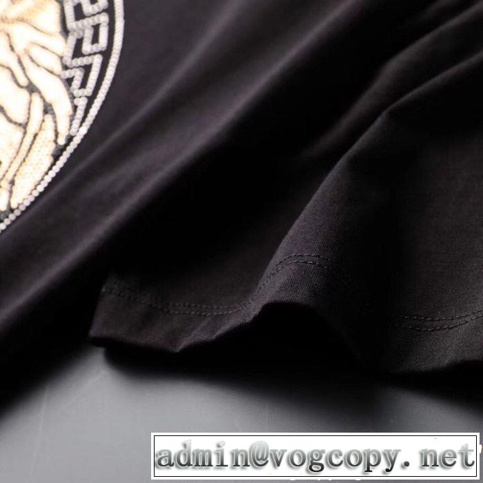 新作コレクションを見る 2019春夏も引き続き人気セール VERSACE ヴェルサーチ 半袖Tシャツ 2色可選