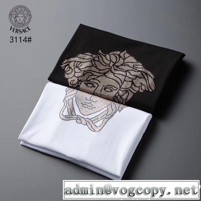 2019夏ファション新品 VERSACE ヴェルサーチ 半袖Tシャツ 2色可選 まずは定番！人気アイテム