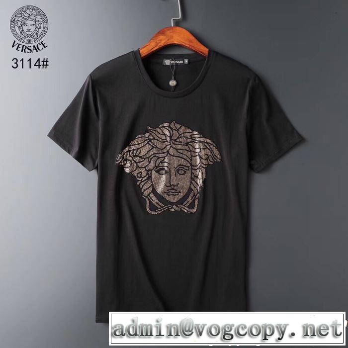 2019夏ファション新品 VERSACE ヴェルサーチ 半袖Tシャツ 2色可選 まずは定番！人気アイテム