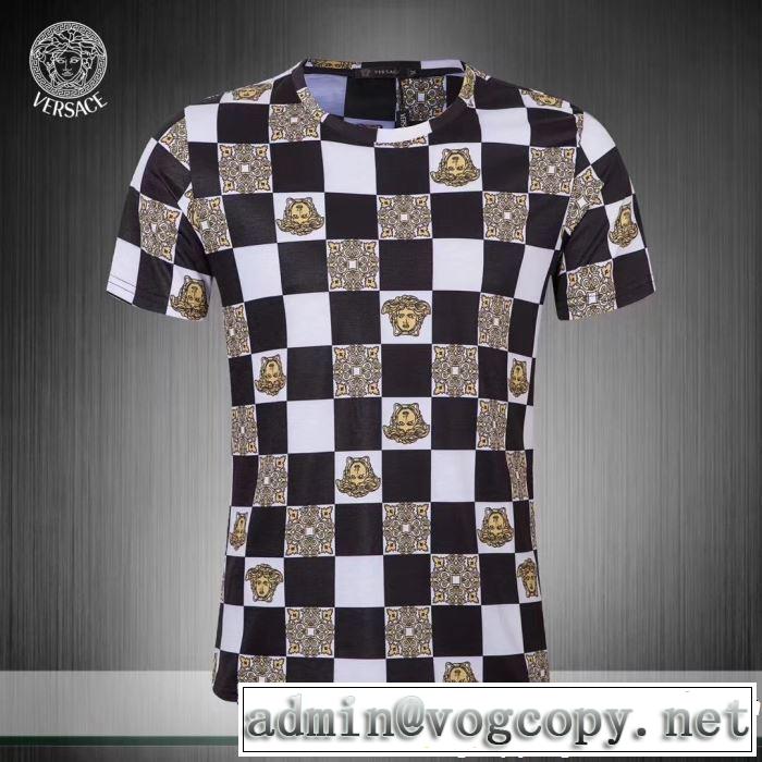 VERSACE ヴェルサーチ 半袖Tシャツ 3色可選 人気ストリートブランド新品 2019年春夏シーズンの人気