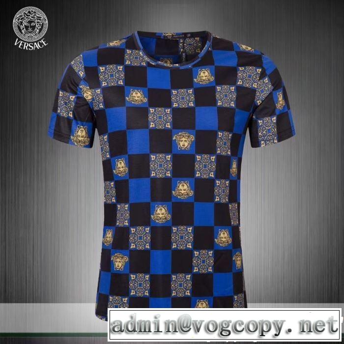 VERSACE ヴェルサーチ 半袖Tシャツ 3色可選 人気ストリートブランド新品 2019年春夏シーズンの人気