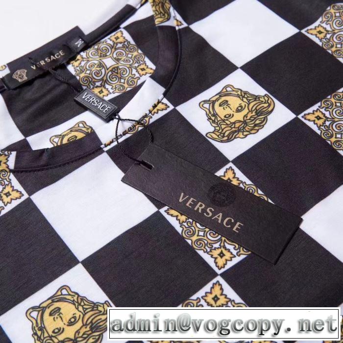 VERSACE ヴェルサーチ 半袖Tシャツ 3色可選 人気ストリートブランド新品 2019年春夏シーズンの人気