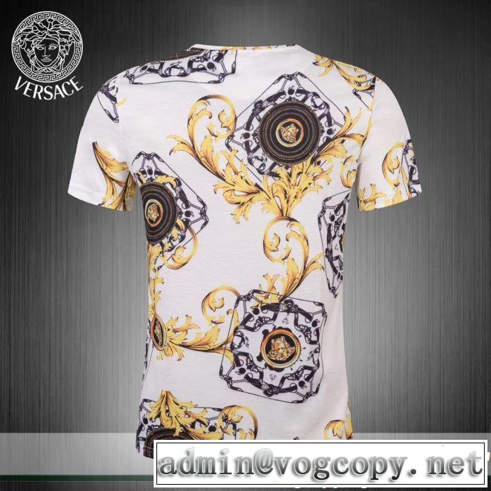 定番のスタイル春夏限定 VERSACE ヴェルサーチ 半袖Tシャツ 3色可選 2019春夏のトレンド新商品