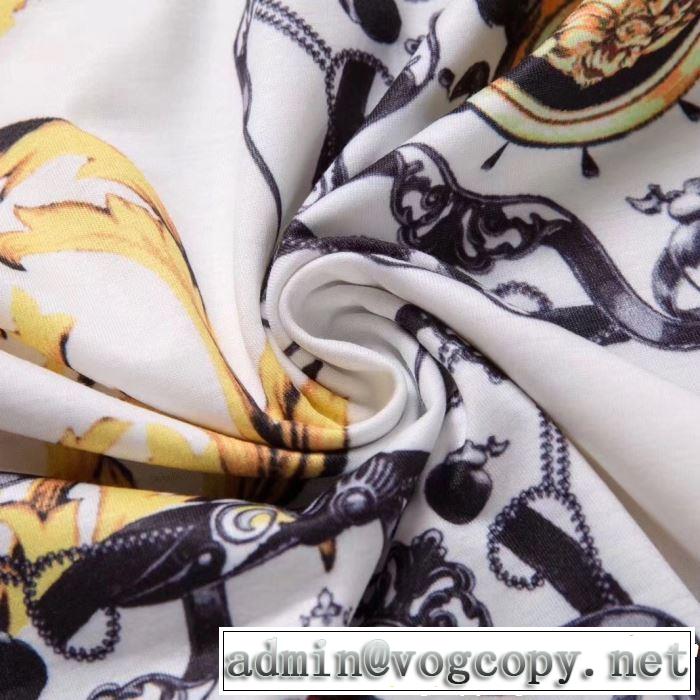 定番のスタイル春夏限定 VERSACE ヴェルサーチ 半袖Tシャツ 3色可選 2019春夏のトレンド新商品