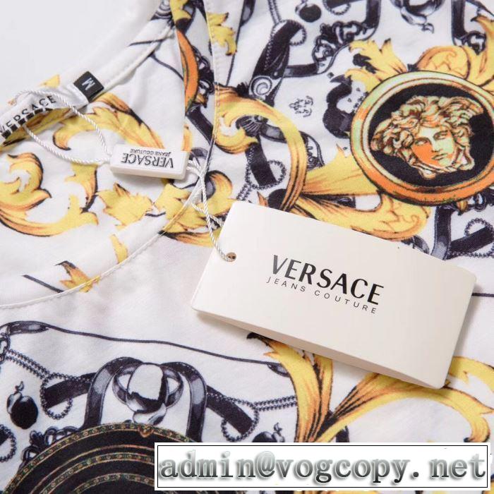 定番のスタイル春夏限定 VERSACE ヴェルサーチ 半袖Tシャツ 3色可選 2019春夏のトレンド新商品