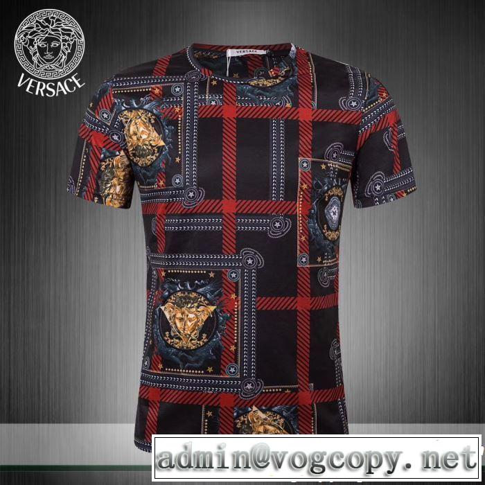 半袖Tシャツ 2色可選 今季トレンドの限定アイテム 2019年春夏のトレンドアイテム VERSACE ヴェルサーチ