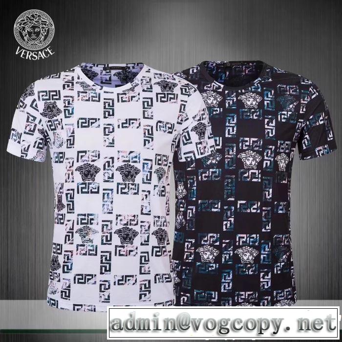 今シーズン注目のデザイン VERSACE ヴェルサーチ 半袖Tシャツ 2色可選 大人カジュアル夏ファッション2019