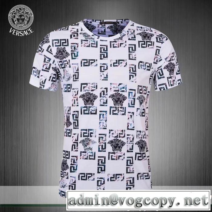 今シーズン注目のデザイン VERSACE ヴェルサーチ 半袖Tシャツ 2色可選 大人カジュアル夏ファッション2019