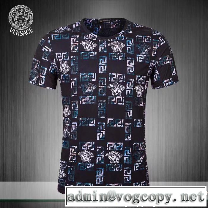 今シーズン注目のデザイン VERSACE ヴェルサーチ 半袖Tシャツ 2色可選 大人カジュアル夏ファッション2019