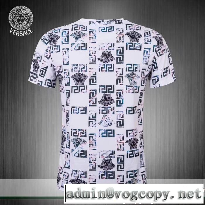 今シーズン注目のデザイン VERSACE ヴェルサーチ 半袖Tシャツ 2色可選 大人カジュアル夏ファッション2019