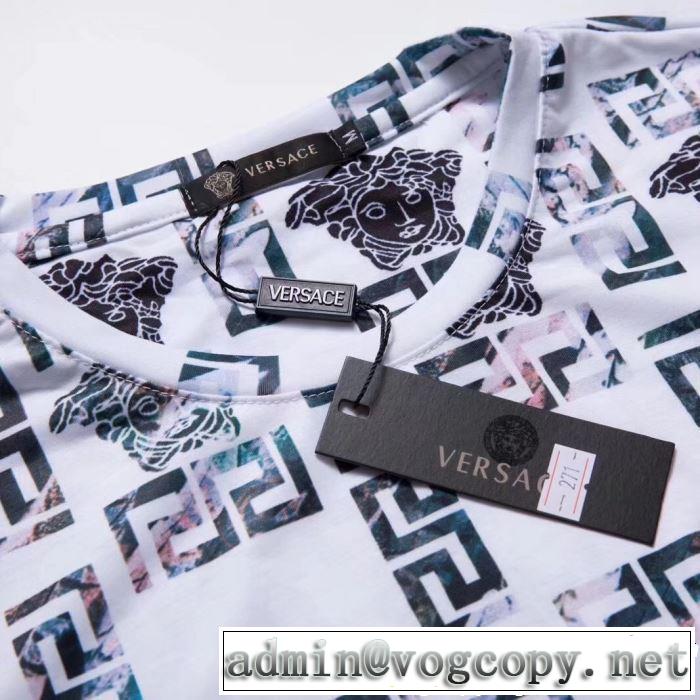 今シーズン注目のデザイン VERSACE ヴェルサーチ 半袖Tシャツ 2色可選 大人カジュアル夏ファッション2019