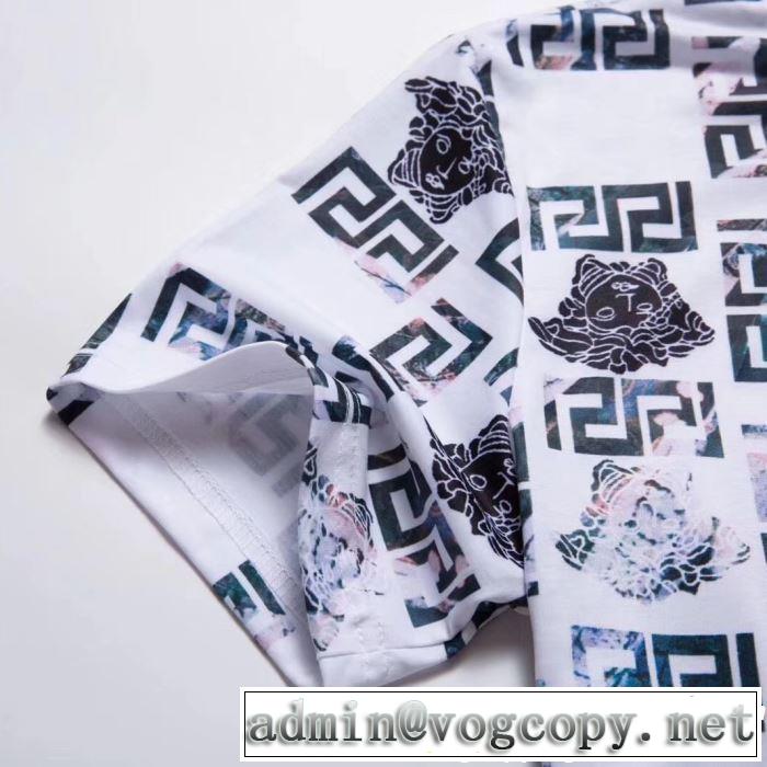 今シーズン注目のデザイン VERSACE ヴェルサーチ 半袖Tシャツ 2色可選 大人カジュアル夏ファッション2019