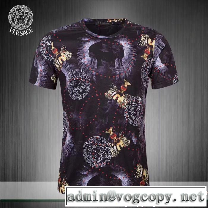 VERSACE ヴェルサーチ 半袖Tシャツ 2色可選 2019年春夏シーズンの人気 今流行りの最新コレクション