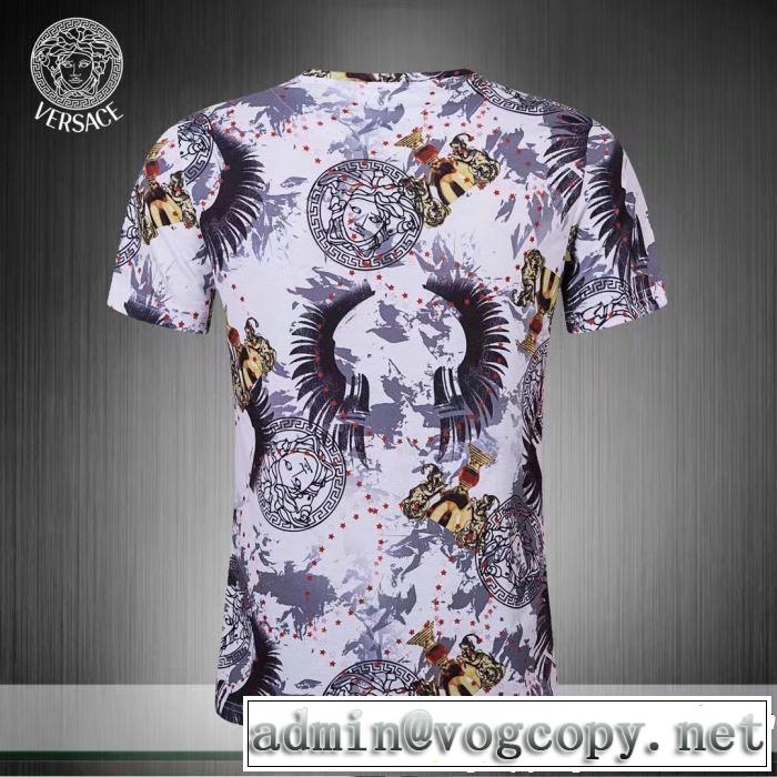 VERSACE ヴェルサーチ 半袖Tシャツ 2色可選 2019年春夏シーズンの人気 今流行りの最新コレクション