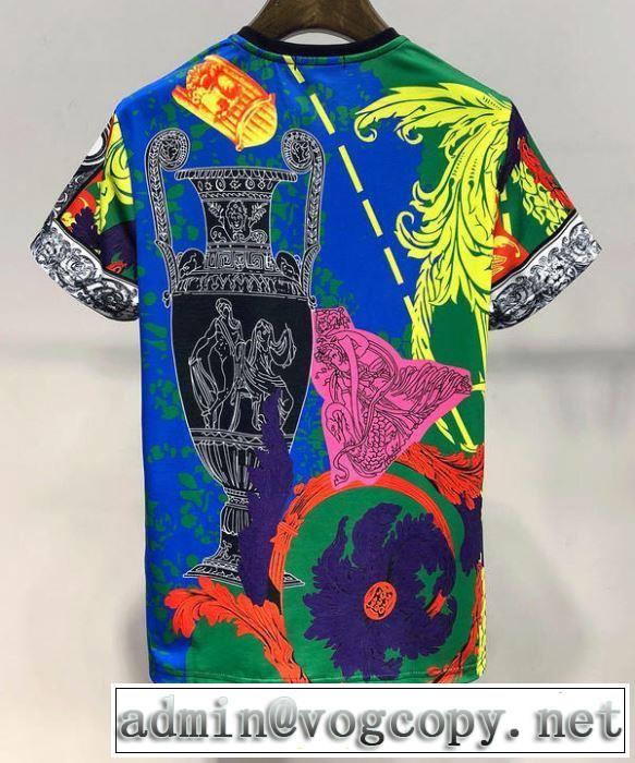 VERSACE  最新先取りおしゃれなロゴ入り  Tシャツ/半袖2019春夏も引き続き人気セールヴェルサーチ