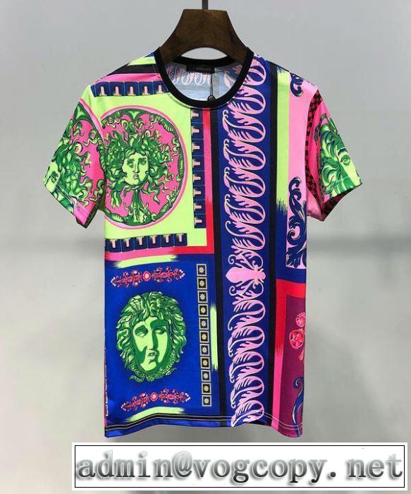 春夏の流行り2019新品 ヴェルサーチ2019SSのトレンド商品 VERSACE Tシャツ/半袖 新作オシャレ