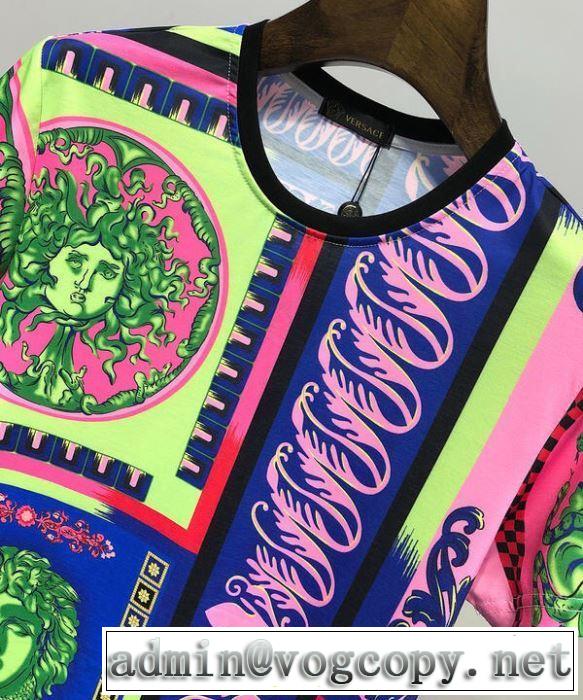 春夏の流行り2019新品 ヴェルサーチ2019SSのトレンド商品 VERSACE Tシャツ/半袖 新作オシャレ