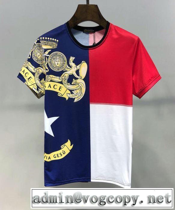 一押し注目ブランドファション ヴェルサーチVERSACE新作オシャレ  Tシャツ/半袖人気上昇中