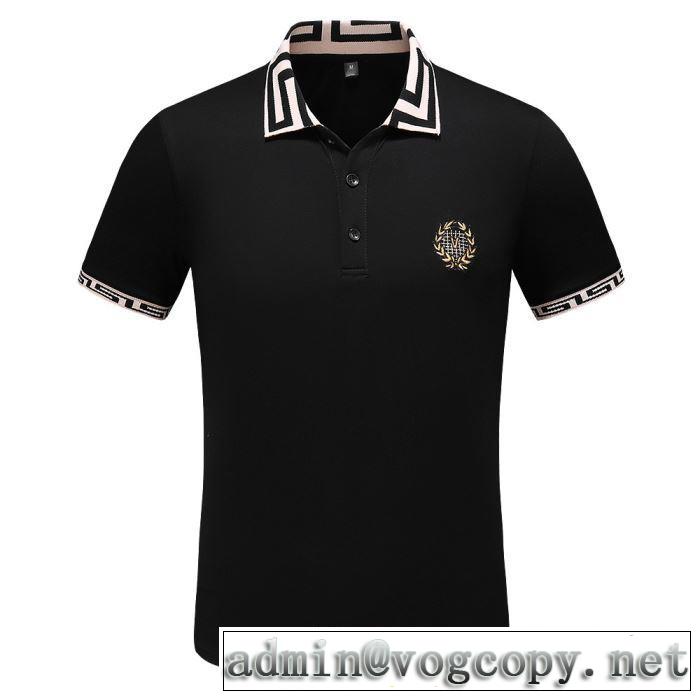 ヴェルサーチ 最新先取りおしゃれなロゴ入り VERSACE 2色可選 Tシャツ/半袖 春夏の流行り2019新品