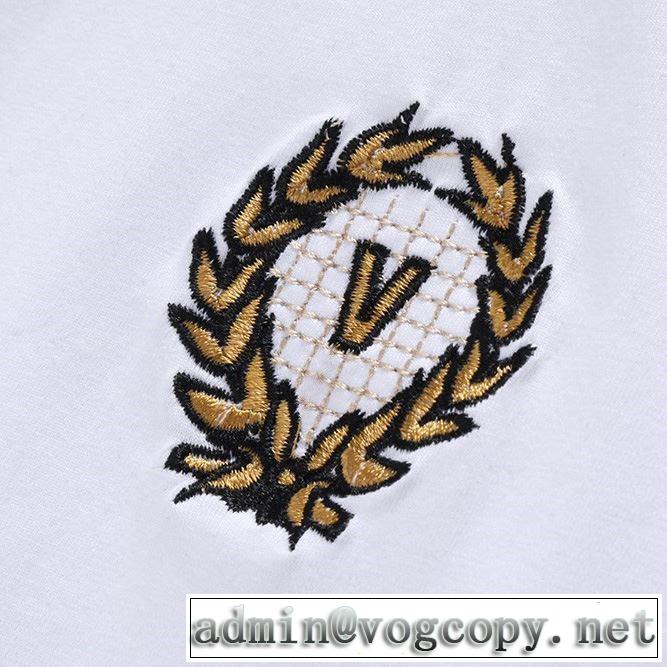ヴェルサーチ 最新先取りおしゃれなロゴ入り VERSACE 2色可選 Tシャツ/半袖 春夏の流行り2019新品