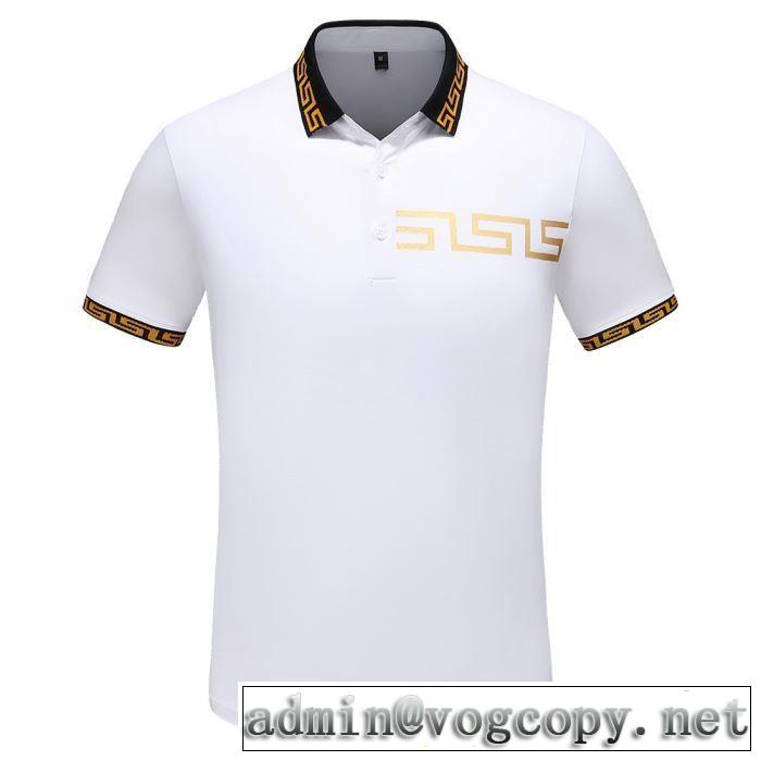2019夏ファション新品 ヴェルサーチ 夏キレ味をプラス VERSACE 2色可選 Tシャツ/半袖