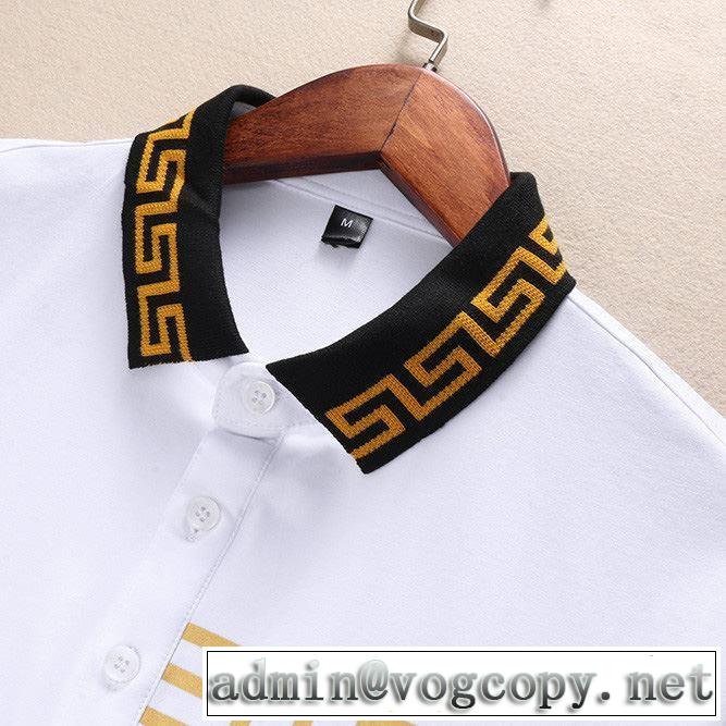 2019夏ファション新品 ヴェルサーチ 夏キレ味をプラス VERSACE 2色可選 Tシャツ/半袖