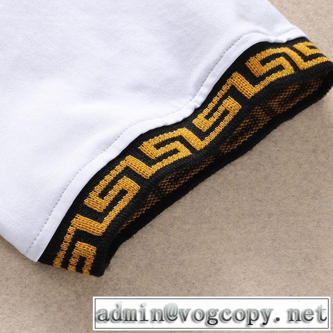 2019夏ファション新品 ヴェルサーチ 夏キレ味をプラス VERSACE 2色可選 Tシャツ/半袖