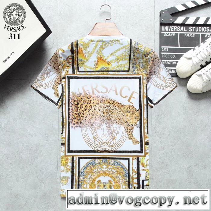 2019SSのトレンド商品 ヴェルサーチ夏キレ味をプラス VERSACE 3色可選 Tシャツ/半袖