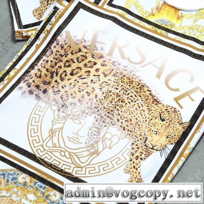 2019SSのトレンド商品 ヴェルサーチ夏キレ味をプラス VERSACE 3色可選 Tシャツ/半袖