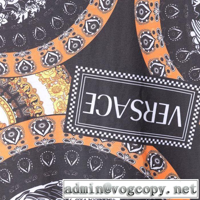 VERSACE 2019夏ファション新品 Tシャツ/半袖 大注目日本未入荷 ヴェルサーチ超あたたかい