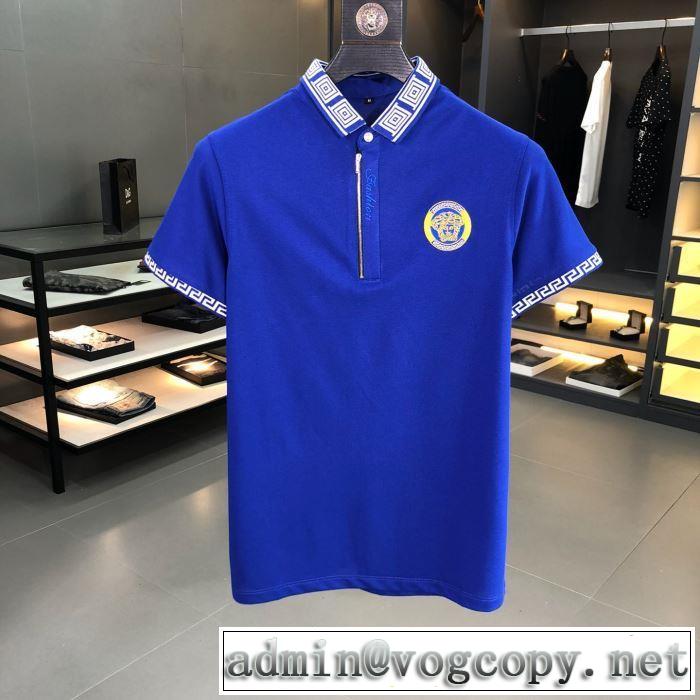 2019年最新ファッション ヴェルサーチ夏キレ味をプラス VERSACE 2色可選 Tシャツ/半袖