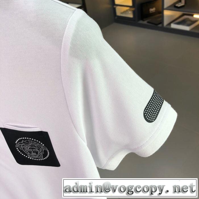 お洒落スタイル ヴェルサーチ春夏の流行り2019新品 VERSACE 2色可選 Tシャツ/半袖 韓国の人気