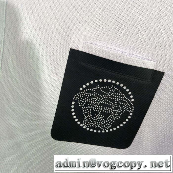 お洒落スタイル ヴェルサーチ春夏の流行り2019新品 VERSACE 2色可選 Tシャツ/半袖 韓国の人気