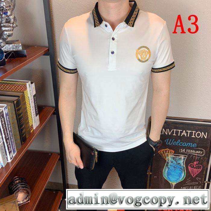 新作コレクションを見る ヴェルサーチVERSACE 3色可選 Tシャツ/半袖 2019春夏トレンドアイテム
