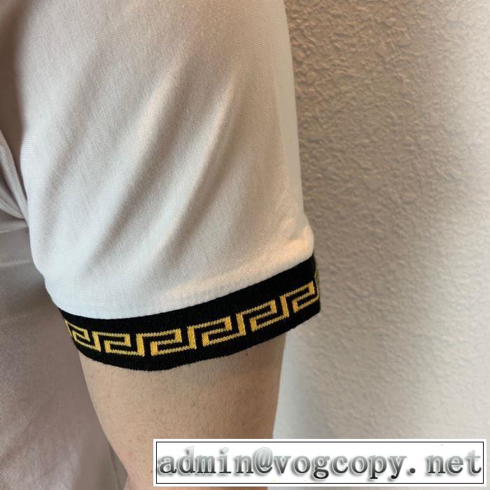新作コレクションを見る ヴェルサーチVERSACE 3色可選 Tシャツ/半袖 2019春夏トレンドアイテム