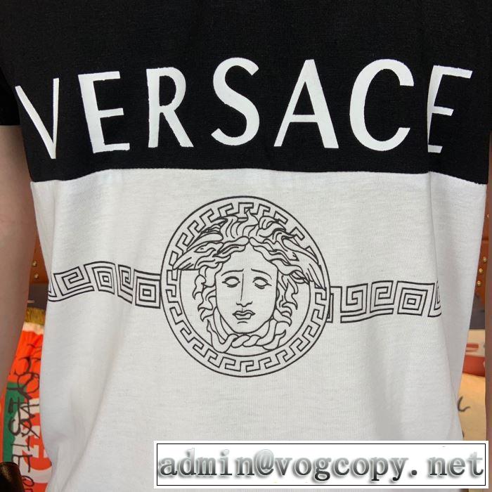 デザイン抜群のアイテム ヴェルサーチVERSACE 2色可選 Tシャツ/半袖 2019SSのトレンド商品