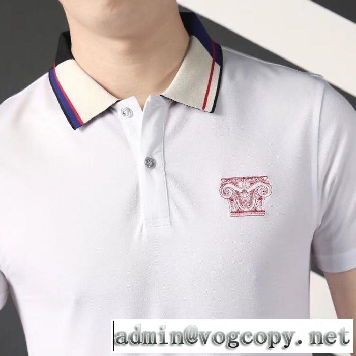 大人気オリジナル ヴェルサーチ VERSACE 【2019春夏】最新コレクション 3色可選 Tシャツ/半袖