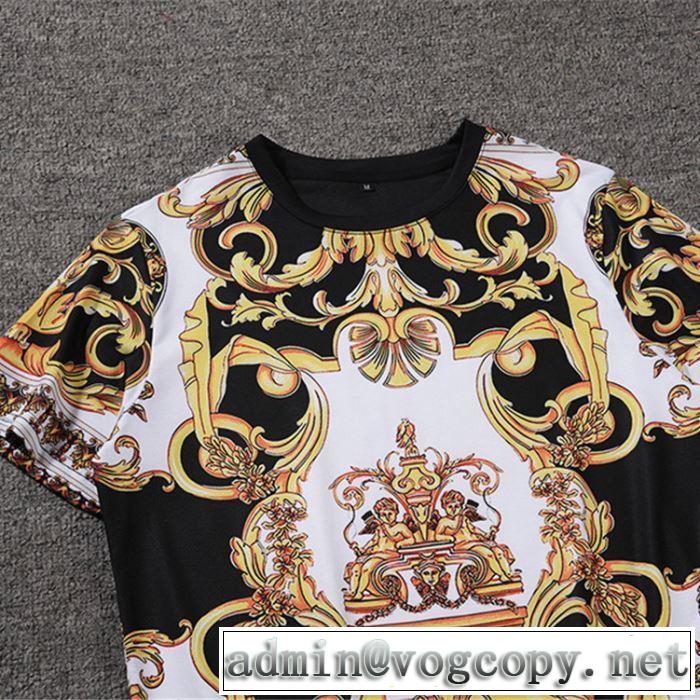【2019年】夏のファッション  Tシャツ/半袖 ヴェルサーチ VERSACE 期間限定価格  入手超困難