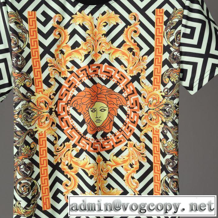 【2019春夏】最新コレクションVERSACE 高品質素材 Tシャツ/半袖 ヴェルサーチ 新作オシャレ
