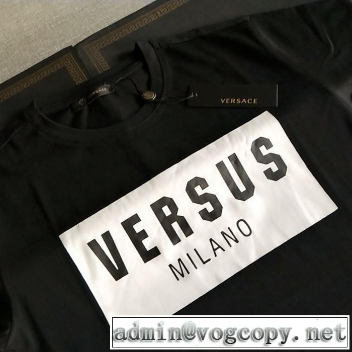 おすすめな大人のトレンド ヴェルサーチVERSACE 3色可選 Tシャツ/半袖 2019夏ファション新品