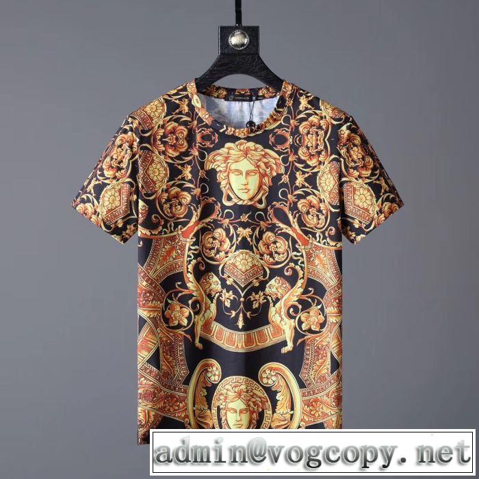 大人っぽく着こなし ヴェルサーチ 2019春夏のトレンド新商品 VERSACE  Tシャツ/半袖
