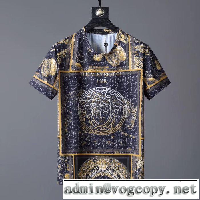 春夏の流行り2019新品 ヴェルサーチ VERSACE 在庫手元にあり即発セール必需品Tシャツ/半袖